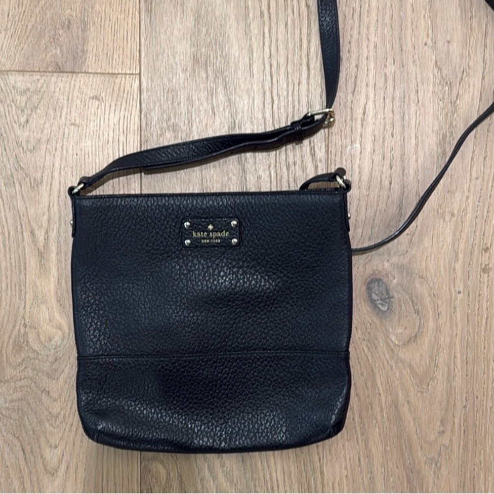Kate Spade Black Leather Crossbody Bag